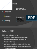 ERP Systems: Nterprise Esource Lanning