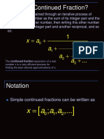 The Continued Fraction