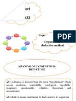 Hypothetico Deductive Method