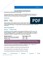 Cumulus Investments With Recurring Payments - Technical Information - Summary June 2017