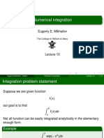 Numerical Integration: Eugeniy E. Mikhailov