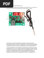 Control de Temperatura Termostato Digital Programable W12