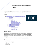 Configuring A Squid Server To Authenticate Off Active Directory