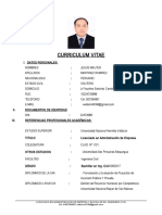 Curriculum Vitae - Jesus Walter Martinez Ramirez. General