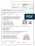 Ava Sobre Respiração Pulmonar Recuperação 2º Ano