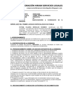 Modelo de Escrito de Contestacion de La Demanda Legis - Pe