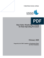 Dam Safety Monitoring Training For Dam Operating Personnel PDF