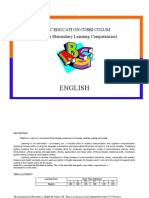 English: Basi C Educati On Curri Culum (Philippine Elementary Learning Competencies)