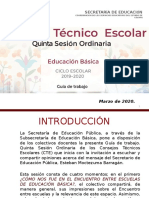 Diapositivas Consejo Técnico Escolar 5ta. Sesión