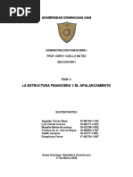 Tema V La Estructura Financiera y El Apalancamiento