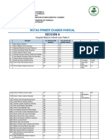 Notas Primer Examen Parcial, SECCIÓN A, HOSPITAL JUAN PABLO II