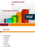Time-Series Analysis and Forecasting: Least Squares Method