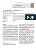 Elsevier - First and Second Order Sensitivity Analysis of MLP