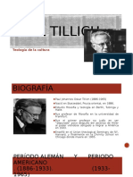 Teología de La Cultura: "Paul Tillich" Explicación