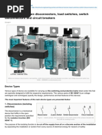 Differences Between Disconnectors Load Switches Switch Disconnectors and Circuit Breakers