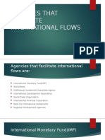 Agencies That Facilitate International Flows