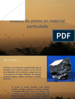 Análisis de Plomo en Material Particulado