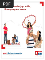 PP12201710734 HDFC Life Super Income Plan - Retail - Brochure PDF