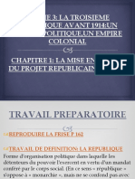 La Mise en Oeuvre Du Projet Republicain