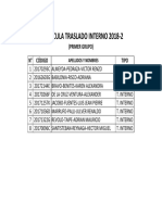 Traslado Interno 2018-2 - G1