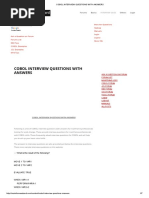 Cobol Interview Questions With Answers