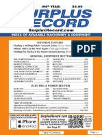 APRIL 2020 Surplus Record Machinery & Equipment Directory