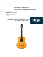 Funcionamiento Mecánico-Acústico de La Guitarra Española