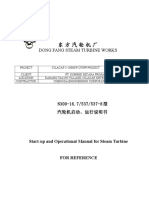 ATTACHMENT 3 Start-Up and Operational Manual For Steam Turbine