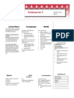 Kindergarten 2: Jesus Time Language Math