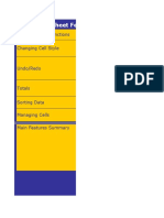 Ess Spreadsheet Features: Operators and Functions Changing Cell Style