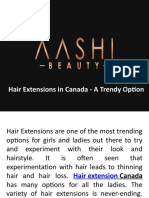 Hair Extensions in Canada - A Trendy Option