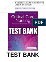 Critical Care Nursing 8th Urden Test Bank