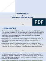 Rights of Unpaid Seller