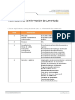 Ejercicio Sesión 4 Información Documentada ISO 9001 - 2015