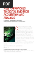 Aquisition and Analysis of Evidences