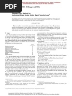 ASTM D3689-90 (1995) Stand Pile Test