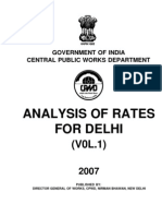 Engineering CPWD Analysis of Rates - 1