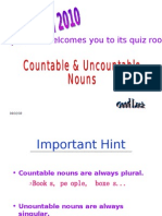 Countable & Uncountable Nouns