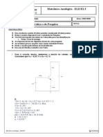 Atividade Prática - Eletrônica Analogica