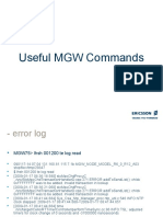 4 - Useful MGW Commands