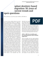 Modern Implant Dentistry Based On Osseointegration - 50 Years of Progress, Current Trends and Open Questions PDF