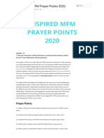 50 Inspired MFM Prayer Points 2020 - PRAYER POINTS