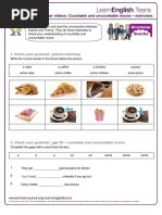 Gs Countable and Uncountable Nouns - Exercises 2