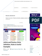 Active and Passive Voice Definition, Rules & Useful Examples - 7 E S L PDF