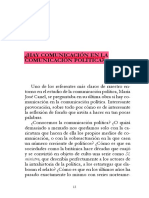 ¿Hay Comunicacion en La Comunicacion Politica? Maria Jose Canel.