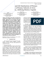 Delegation and Job Satisfaction of Primary Teachers in Primary Schools of Awei Sub County, Alebtong District, Uganda