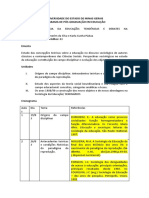 Plano Sociologia Da Educação 2020