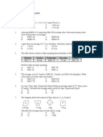 Unit 11 Data Handling Objective Questions: P Q R S