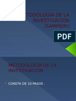 10 Pasos para La Metodología de La Investigación