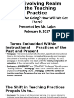 Professional Development 5-30-10 Shifts in Teaching